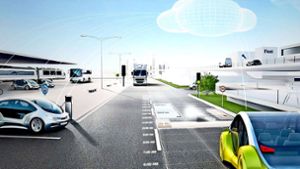 Boschs neue Internet-Plattform soll für selbstfahrende Autos neue Dienste anbieten, zum Beispiel die  schnellere Warnung vor Falschfahrern und eine vorausschauende Wartung. Foto: Bosch
