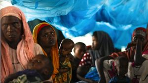 Neu angekommene Flüchtlinge aus Somalia im Lager Dadaab. Foto: EPA FILE