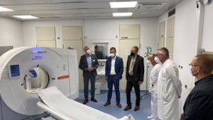 Vorstellung des neuen CTs am Standort Herrenberg: Jetzt  kann der Befund auch mittels Teleradiologie erfolgen. Foto: Klinikverbund Südwest
