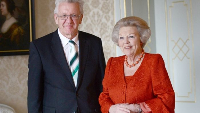 Kretschmann trifft Königin Beatrix