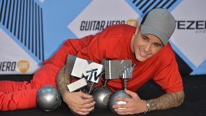 Räumte ab bei den MTV Europe Music Awards: der kanadische Popsänger Justin Bieber. Mehr Bilder zum Star-Auflauf in Mailand in unserer Bildergalerie. Foto: Getty Images Europe
