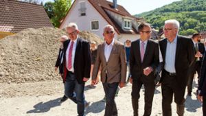 Wiederaufbau in Braunsbach beeindruckt Kretschmann