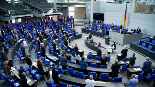 Blick in den Bundestag: Die monatliche Abgeordnetenentschädigung wird jährlich angepasst. Foto: Bernd von Jutrczenka/dpa