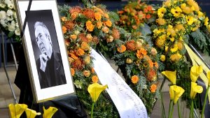 Am 7. November ist Manfred Rommel im Alter von 84 Jahren gestorben. Am Donnerstag fand in der Stuttgarter Stiftskirche eine Trauerfeier zum Gedenken an den Alt-OB statt. Foto: dpa
