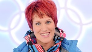 Im Dauereinsatz: ARD-Expertin Kati Wilhelm, die frühere Biathletin Foto: dpa