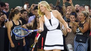 Maria Scharapowa hat mit weiteren Tennis-Stars  ein Turnier in den Straßen von New York gespielt. Foto: Invision