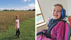 Leonie war ein aufgewecktes Mädchen, das sich gerne bewegte und  Sport trieb. Heute sitzt die Zehnjährige im Rollstuhl und ist ein Pflegefall – ausgelöst durch einen Zeckenbiss. Foto: Neubert
