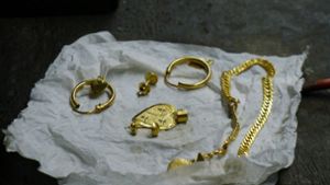 Der Wert des Goldschmucks beläuft sich auf rund 14 000 Euro. (Symbolbild) Foto: dpa/Girlie Linao