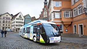 Insgesamt 15 Elektro-Hybridbusse will die  Stadt bis zum Ende des Jahres 2022 zusätzlich kaufen. . Foto: Horst Rudel/Archiv