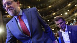 Der spanische Ministerpräsident Mariano Rajoy (links) bemüht sich um eine Regierung in Spanien. Foto: AFP