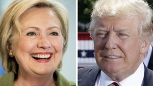 Hillary Clinton ist die demokratische Präsidentschaftskandidatin, Donald Trump tritt für die Republikaner an – beide Kandidaten sind historisch gesehen Ausnahmeerscheinungen im Wahlkampf. Foto: AP