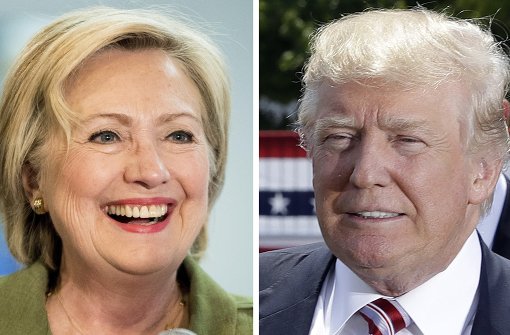 Hillary Clinton ist die demokratische Präsidentschaftskandidatin, Donald Trump tritt für die Republikaner an – beide Kandidaten sind historisch gesehen Ausnahmeerscheinungen im Wahlkampf. Foto: AP