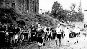 Laufwettbewerb in der Lehmgrube Ende der 40er Jahre Foto: TV Echterdingen