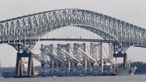 In der US-Stadt Baltimore ist diese Brücke nach einer Kollision mit einem Schiff eingestürzt. Foto: dpa/Patrick Semansky