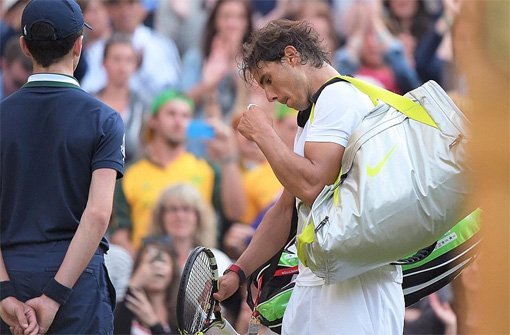 Rafael Nadal scheitert überraschend in Wimbledon.  Foto: Markus Merz