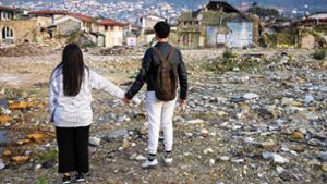 In den Trümmern der Altstadt der  türkischen Stadt Antakya: Vielen Menschen fehlt die Hoffnung. Sie leiden unter den Folgen des verheerendenden Erdbebens. Foto: dpa/Boris Roessler