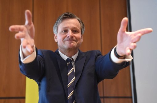 Hans-Ulrich Rülke, FDP-Spitzenkandidat zur Landtagswahl Baden-Württemberg, würde CDU und SPD wohl gerne mit offenen Armen empfangen. (Archivfoto) Foto: dpa