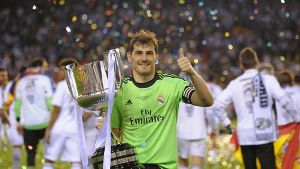 Real-Madrid-Torhüter Iker Casillas freut sich über den Sieg im Finale des spanischen Pokals. Foto: Getty Images Europe