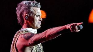 Robbie Williams auf der Bühne und in seinem Element - derzeit ist der Sänger in Down Under unterwegs. Foto: imago/ABACAPRESS
