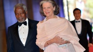 Der frühere UN-Generalsekreät Kofi Annan und seine Frau Nane Lagergren Foto: dpa