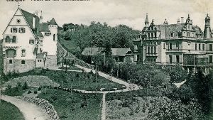 Das Ehepaar Hauff (links) lebte bis Mitte der 1930er Jahre in der Villa auf der Uhlandshöhe. Das  Nachbargebäude (rechtes Bild rechts) gibt es längst nicht mehr. Foto: privat