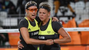 Karla Borger und Britta Büthe sind in Rio de Janeiro bei den Olympischen Spielen ins Achtelfinale eingezogen. Foto: dpa-Zentralbild