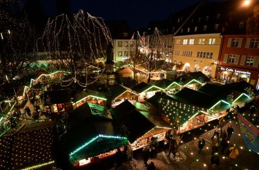 Am 25. November hat der Weihnachtsmarkt in Freiburg begonnen. Foto: dpa