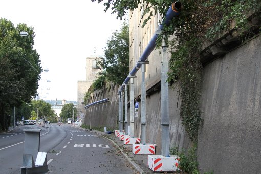 Die Straße Am Schloßgarten ist nur noch bis Donnerstag befahrbar. Dann wird sie dauerhaft gesperrt. Foto: Beytekin