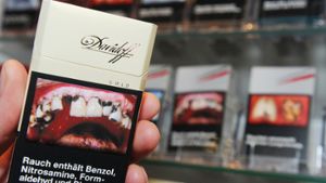 Noch nicht im Handel erhältlich: Schockbilder auf Zigarettenschachteln Foto: dpa