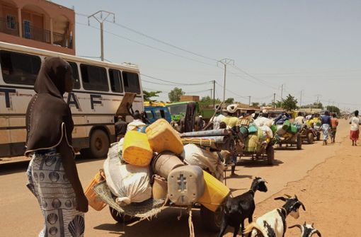 Flüchtlingstreck auf den Straßen von Kongoussi Foto: Welthungerhilfe