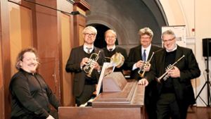 Das Trompetenensemble Stuttgart konzertiert zusammen mit dem Domorganisten Johannes Mayr. Foto: Veranstalter