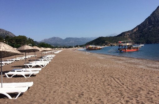 In der Urlaubsregion Antalya sind die Strände ohnehin schon leer. Foto: AP