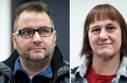 Die beiden Angeklagten, Wilfried W. (rechts) und  Angelika W. (links) sollen über Jahre hinweg mehrere Frauen in ein Haus im ostwestfälischen Höxter gelockt und schwer misshandelt haben Foto: dpa