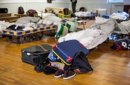 So hausen die Studenten in einer Notunterkunft in Stuttgart. Foto: dpa