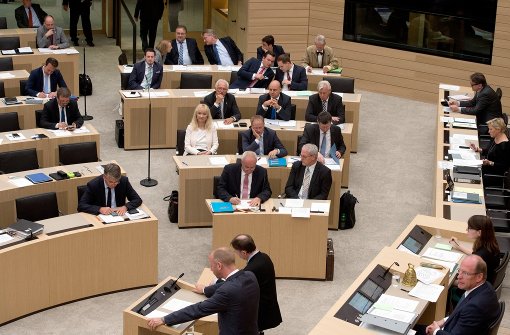 Gespalten: Nur noch acht Mitglieder hat die AfD-Fraktion im Landtag. Foto: dpa
