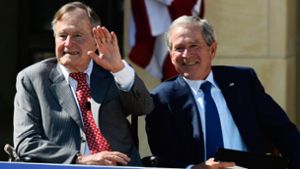 Die ehemaligen US-Präsidenten der Bush-Familie können sich mit Donald Trump nicht anfreunden. Foto: EPA