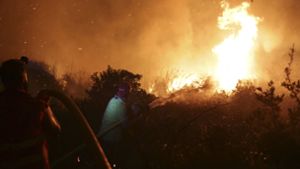 In Portugal (Foto) und Spanien wüten zurzeit verheerende Waldbrände. Foto: AP