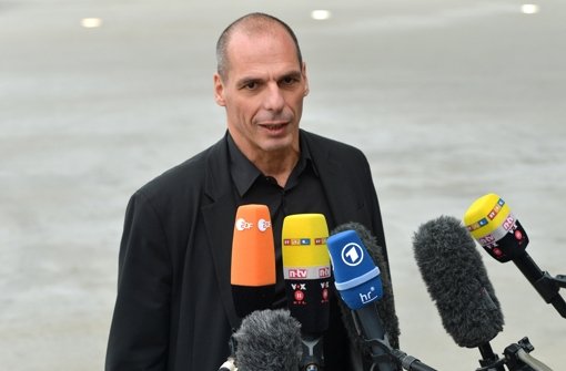 Gianis Varoufakis in Frankfurt Foto: dpa