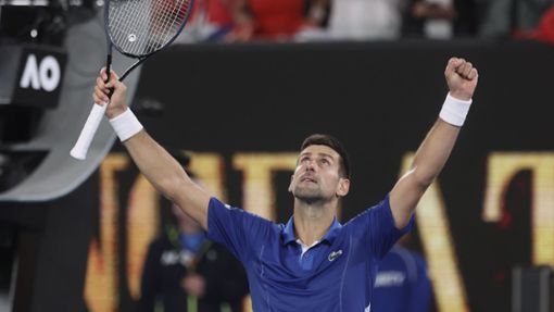 Novak Djokovic steht bei den Australian Open im Achtelfinale. Foto: dpa/Asanka Brendon Ratnayake
