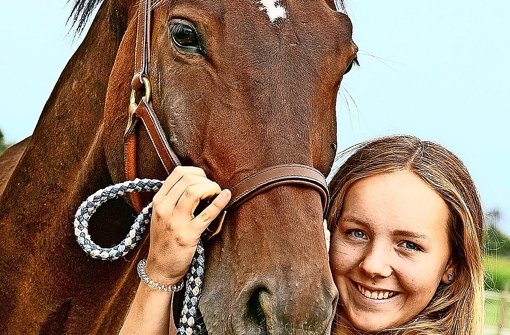 In der Erfolgsspur: Johanna Zantop und ihr Pferd Santana’s Boy Foto: Horst Rudel