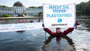 Am Rande des G20-Gipfels haben Greenpeace-Aktivisten protestiert. Foto: Greenpeace
