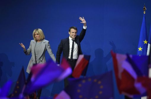 Emmanuel Macron hat an den Aktienmärkten in Deutschland und ganz Europa einen Befreiungsschlag ausgelöst. Foto: AFP