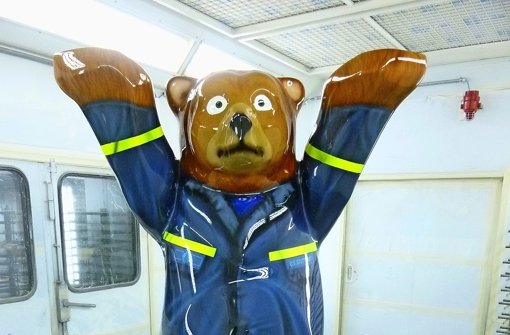 Der Bär wird am 25. März wieder an das Technische Hilfswerk übergeben. Foto: privat