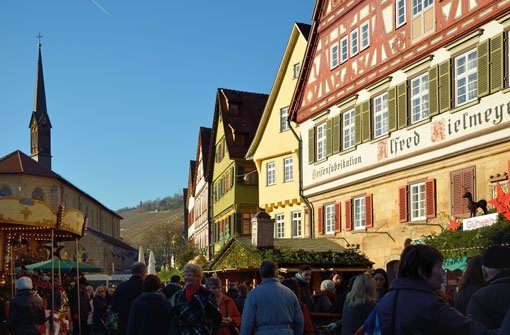 Die Weihnachtsmärkte in Stuttgart und der Region - wie hier in Esslingen - verzaubern so kurz vor Weihnachten ihre Besucher. Klicken Sie sich durch unsere Bildergalerie! Foto: Leserfotograf conni