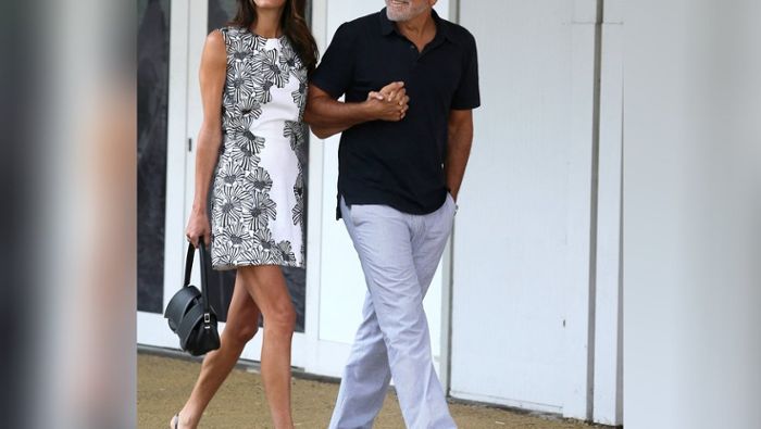 Amal und George Clooney: Stylisches Duo bei der Ankunft in Venedig