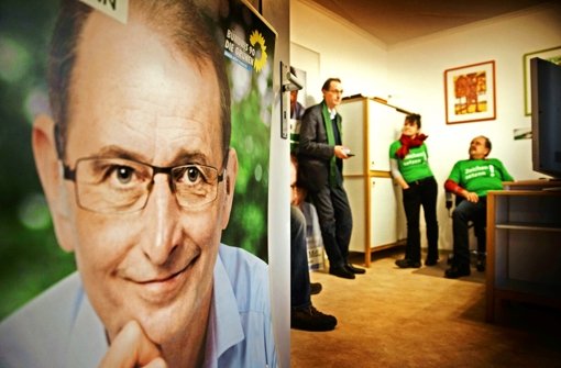 Der Jubel über den Wahlsieg bei den Grünen ist getrübt. Foto: Gottfried Stoppel