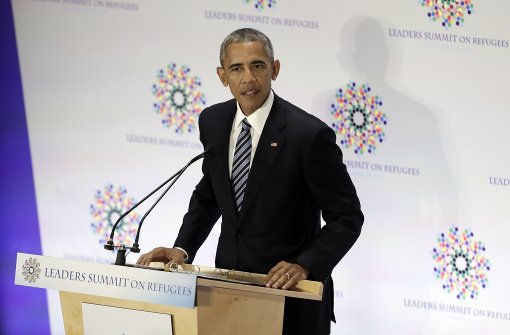 Bei seiner Rede während des Flüchtlingsgipfels lobte Barack Obama Deutschland. Foto: AP