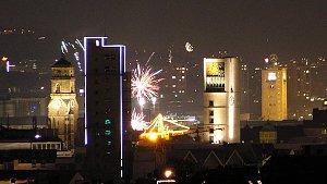 Die Stuttgarter Kessellage bietet an Silvester einen tollen Blick aufs Feuerwerk. Hier steht es sich am schönsten! Foto: Leserfotograf troll