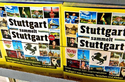 Sehr beliebt: das Panini-Album „Stuttgart sammelt Stuttgart“ Foto: Lichtgut/Piechowski