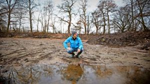 Holger Kappich will den See Ende nächsten Jahres wieder fluten lassen. Zuvor muss  der Schlamm  abtransportiert werden. Foto: factum/Granville